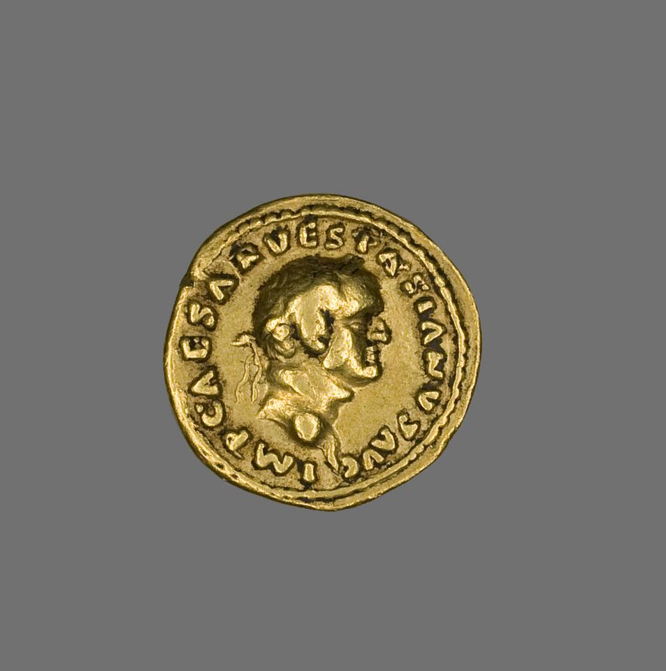 Vespasian, Gold aureus, collection photograph AIC-10004, obverse