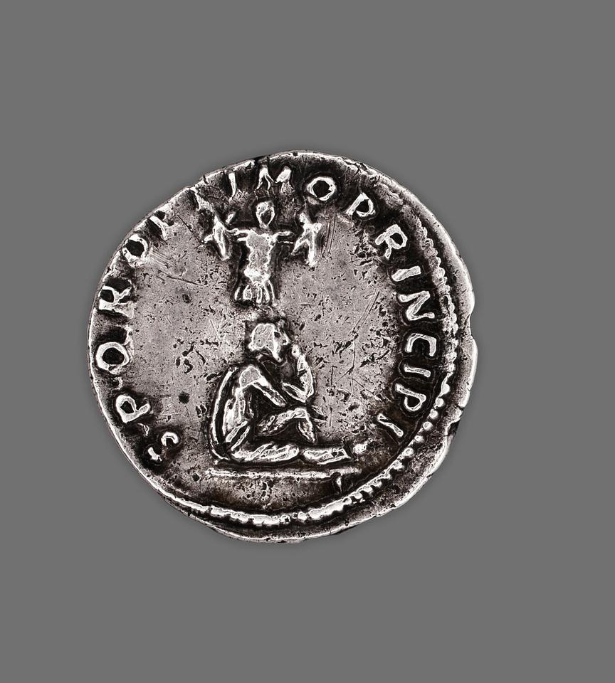 Trajan, Silver denarius, collection photograph AIC-10016, reverse