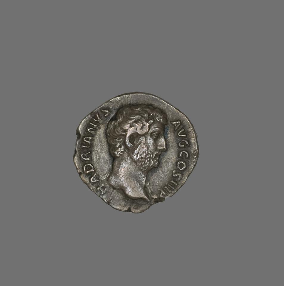 Hadrian, Silver denarius, collection photograph AIC-10019, obverse