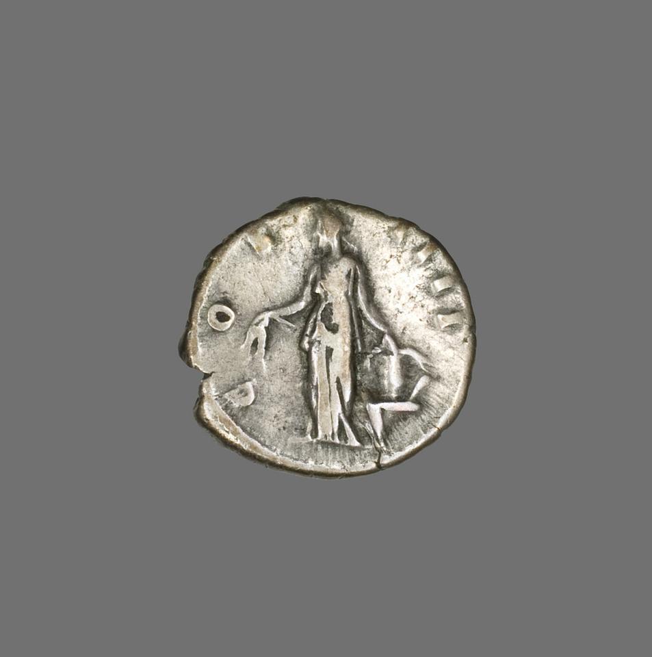 Antoninus Pius, Silver denarius, collection photograph AIC-10027, reverse