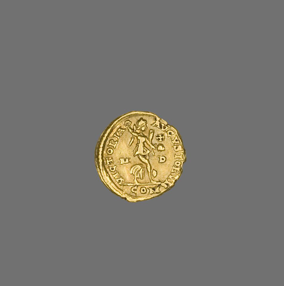 Arcadius, Gold tremissis, collection photograph AIC-10065, reverse