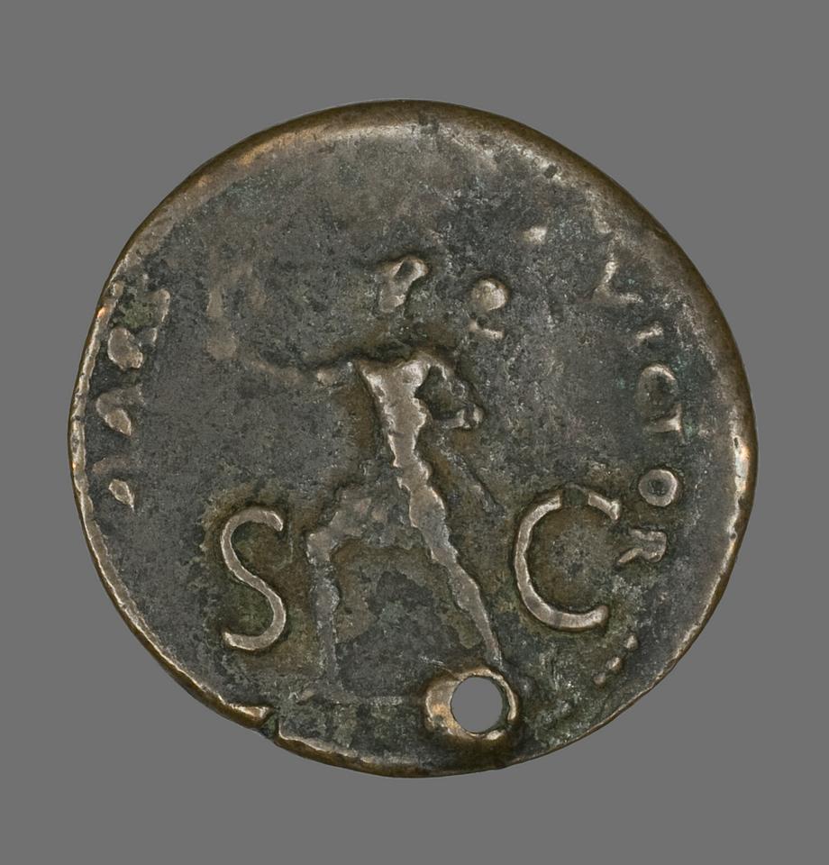 Vitellius, Bronze sestertius, collection photograph AIC-10108, reverse