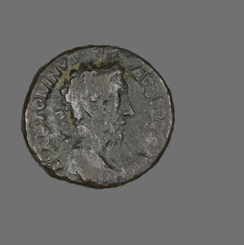 Marcus Aurelius, Bronze as, collection photograph AIC-141648, obverse