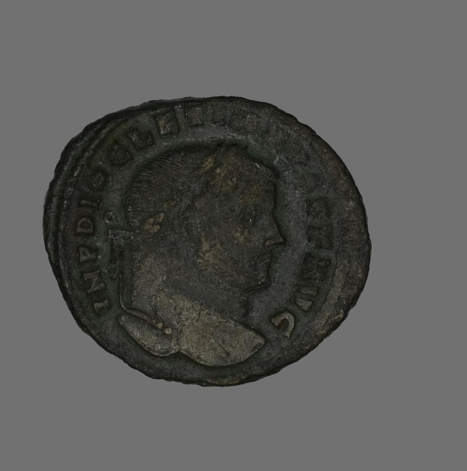Diocletian, Bronze follis, collection photograph AIC-141669, obverse