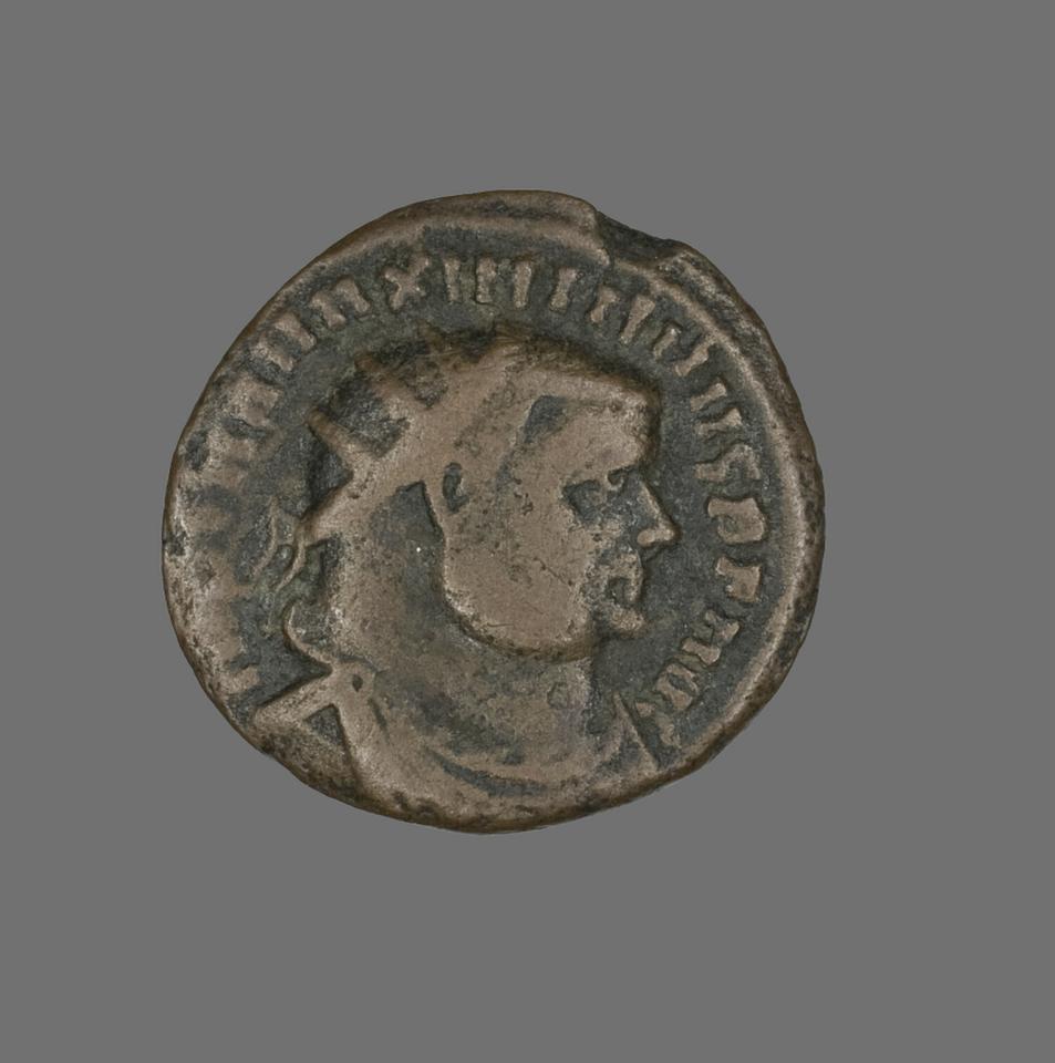 Maximian, Bronze follis, collection photograph AIC-141672, obverse