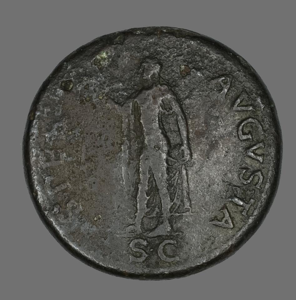 Claudius, Bronze sestertius, collection photograph AIC-141687, reverse