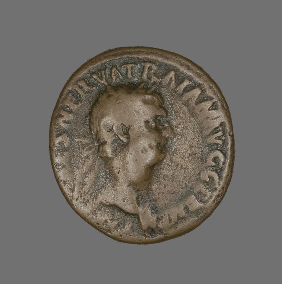 Trajan, Bronze as, collection photograph AIC-141696, obverse