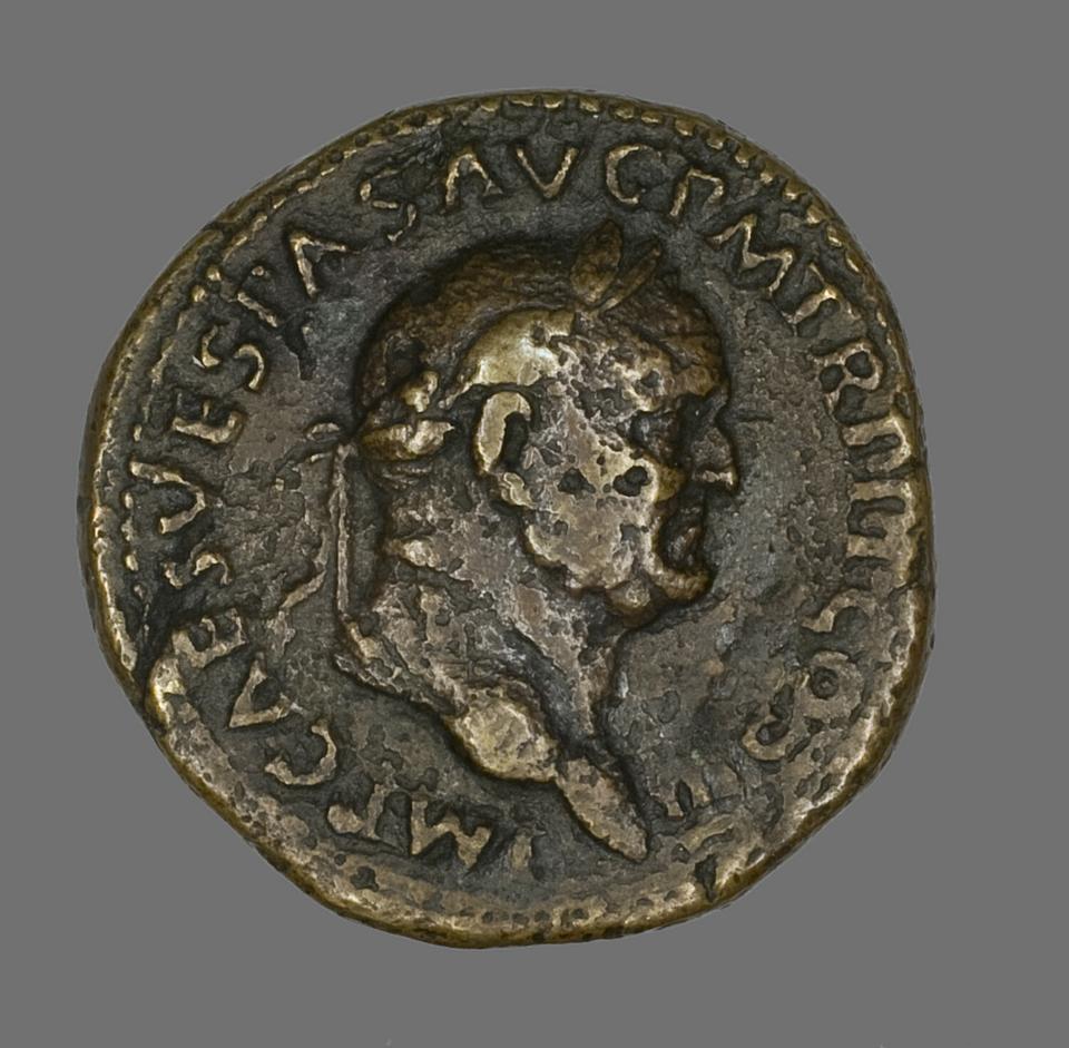 Vespasian, Bronze sestertius, collection photograph AIC-141699, obverse