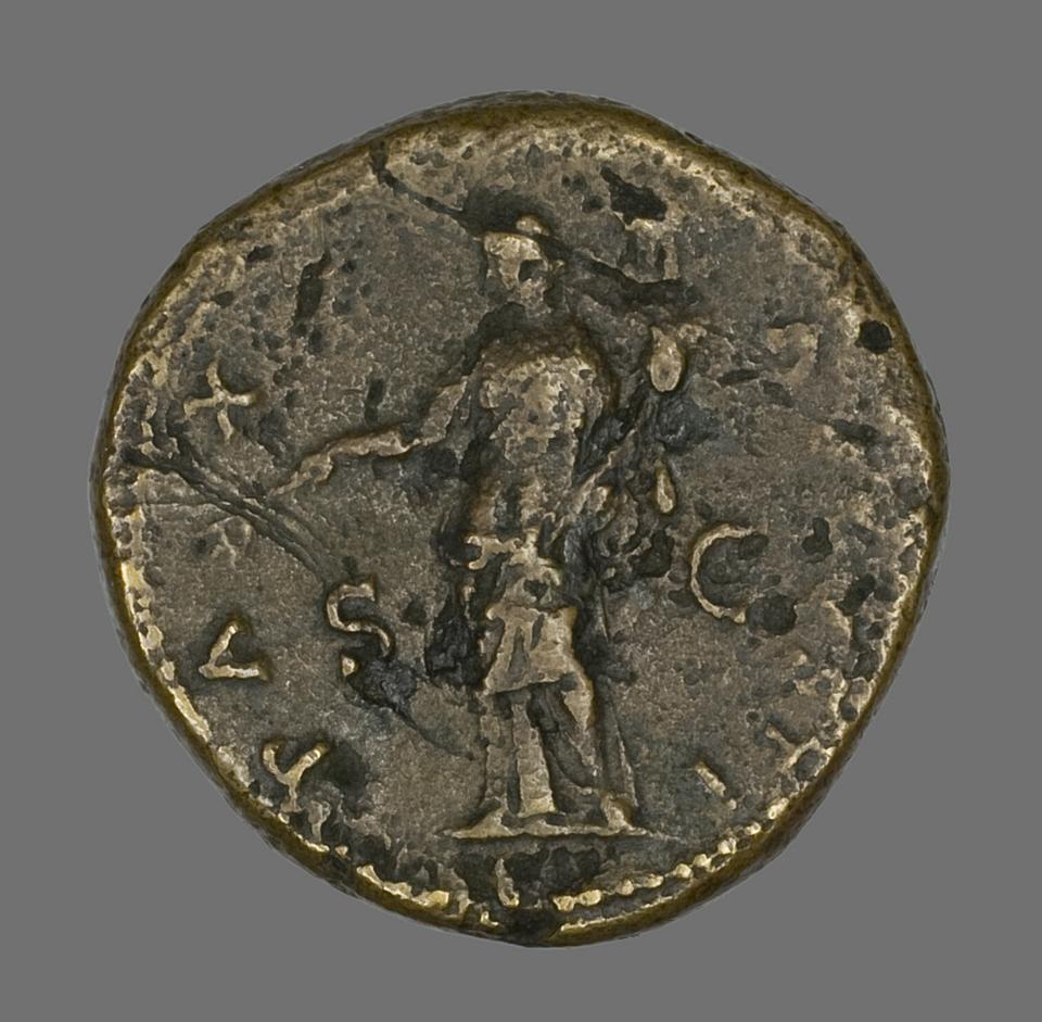 Vespasian, Bronze sestertius, collection photograph AIC-141699, reverse
