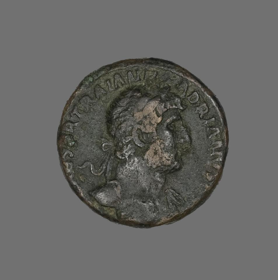 Hadrian, Bronze as, collection photograph AIC-141704, obverse