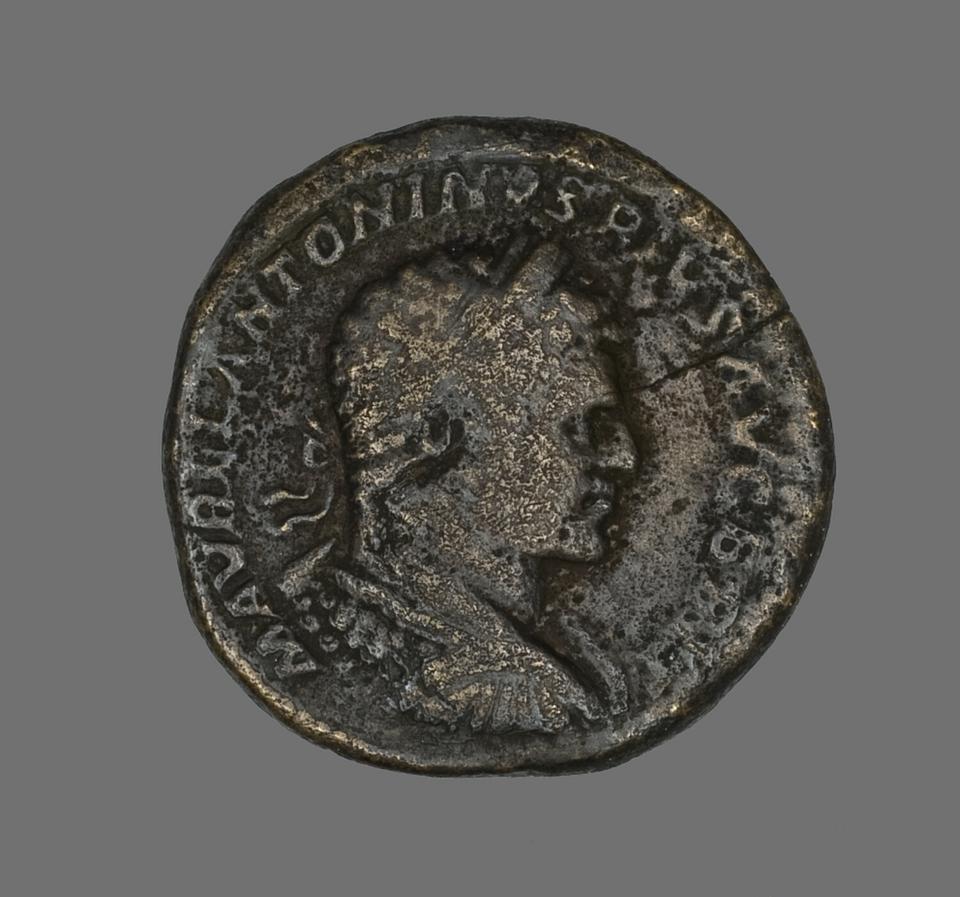 Caracalla, Bronze sestertius, collection photograph AIC-141722, obverse