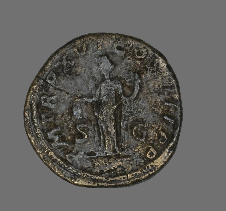 Caracalla, Bronze sestertius, collection photograph AIC-141722, reverse