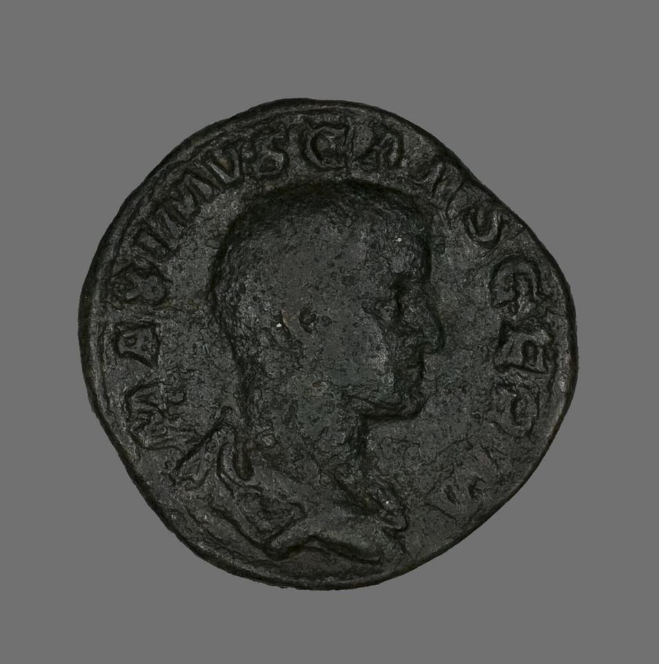 Maximus, Bronze sestertius, collection photograph AIC-141746, obverse