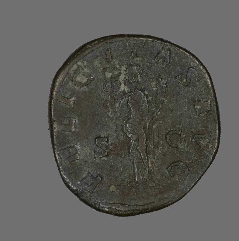 Gordian III, Bronze sestertius, collection photograph AIC-141751, reverse