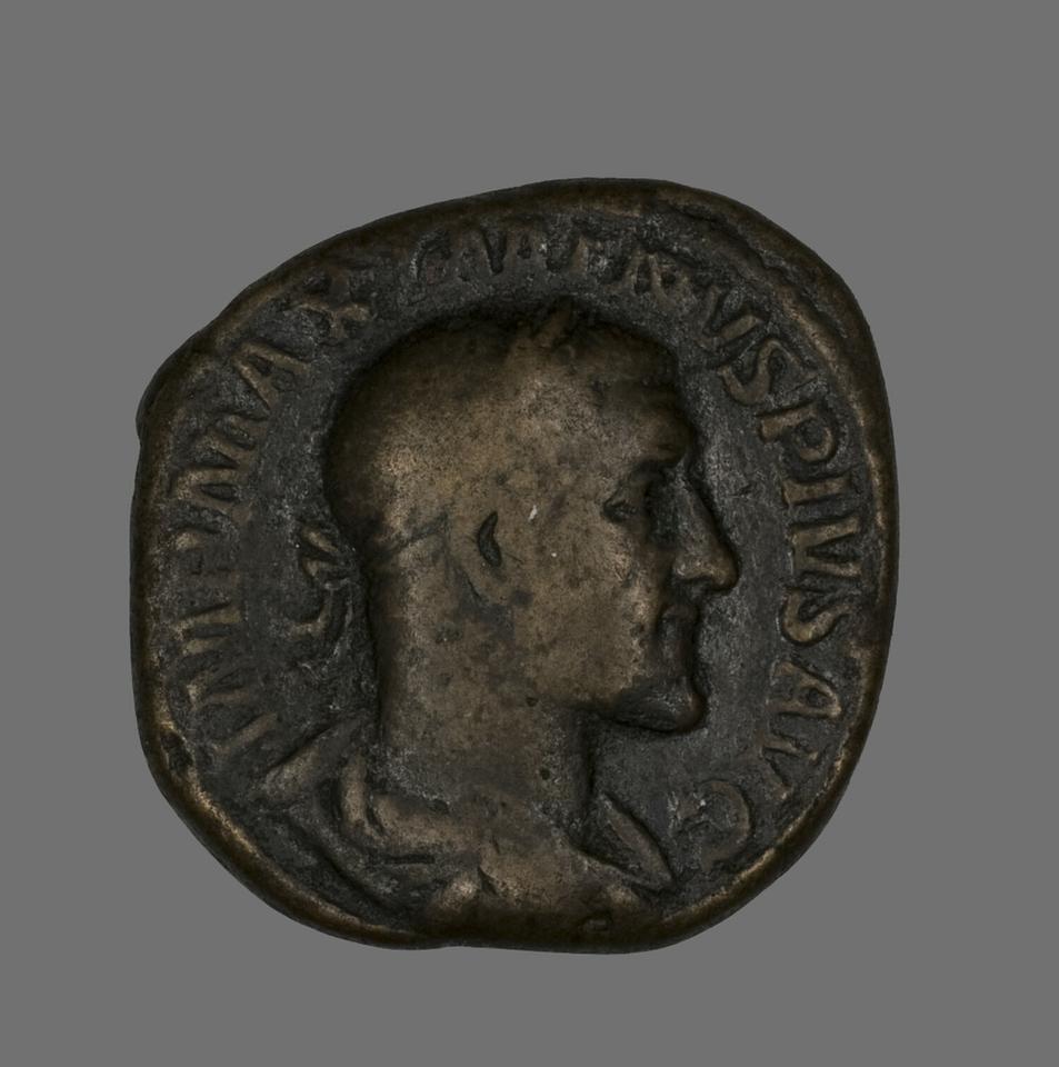 Maximinus I, Bronze sestertius, collection photograph AIC-141795, obverse