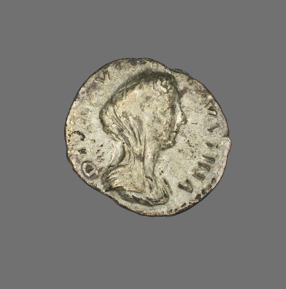 Faustina the Younger, Silver denarius, collection photograph AIC-141838, obverse