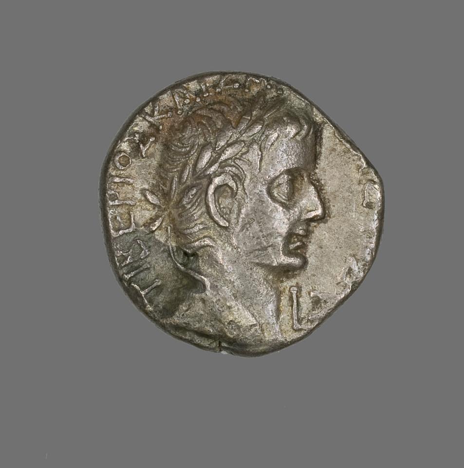 Tiberius, Billon tetradrachm, collection photograph AIC-142244, obverse