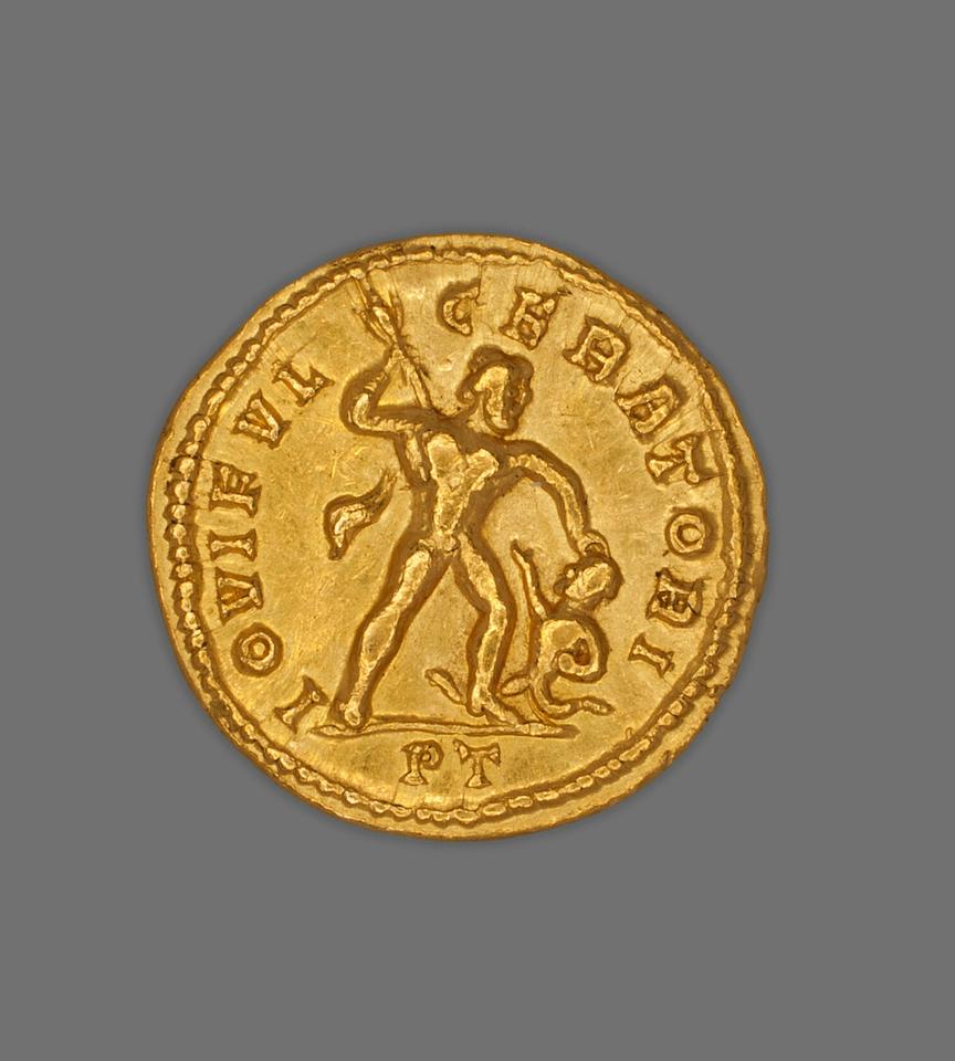 Diocletian, Gold aureus, collection photograph AIC-145225, reverse