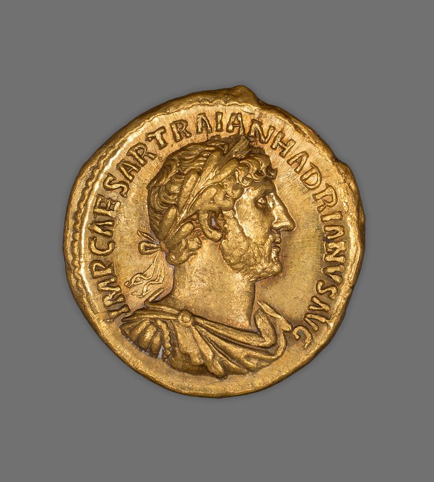 Hadrian, Gold aureus, collection photograph AIC-182871, obverse