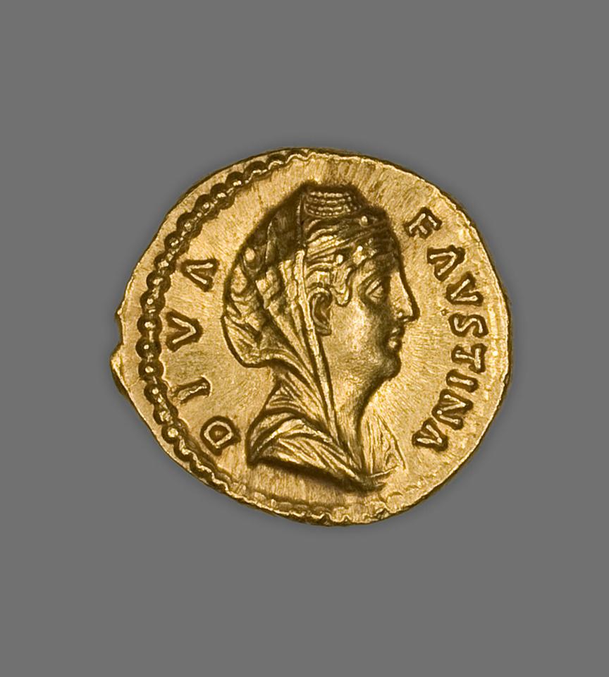 Faustina the Elder, Gold aureus, collection photograph AIC-182872, obverse