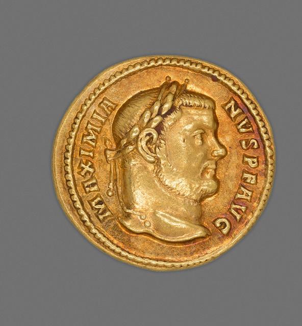 Maximian: Gold aureus Coinage, obverse