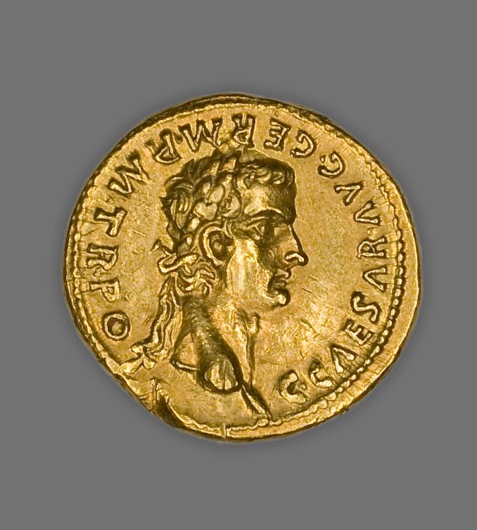 Caligula, Gold aureus, collection photograph AIC-5608, obverse