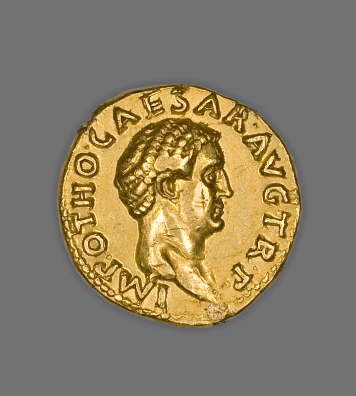 Otho, Gold aureus, collection photograph AIC-5616, obverse