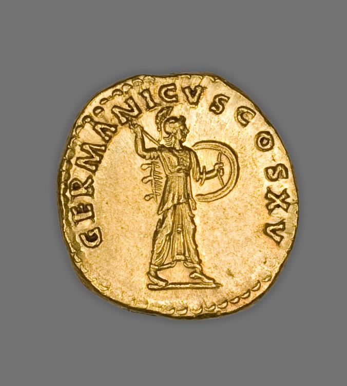 Domitian, Gold aureus, collection photograph AIC-5627, reverse
