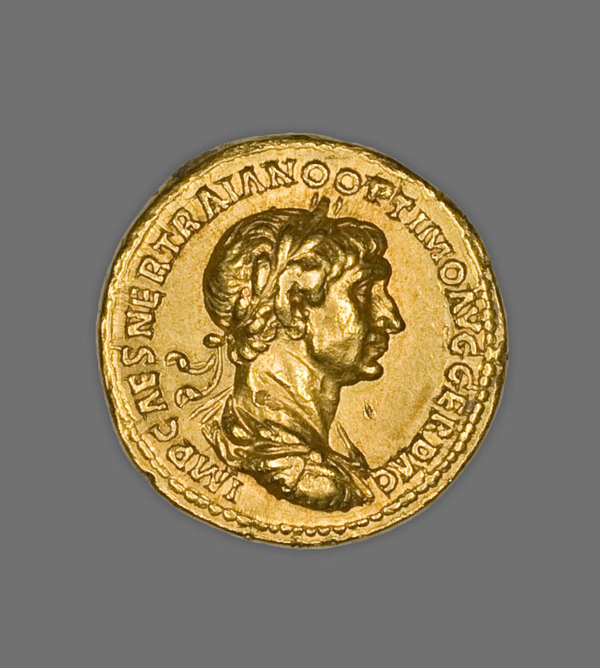 Trajan, Gold aureus, collection photograph AIC-5632, obverse