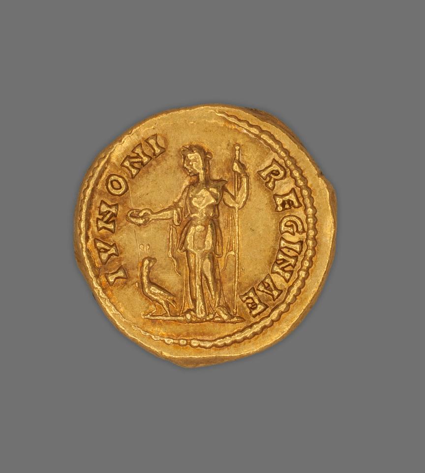 Sabina, Gold aureus, collection photograph AIC-5638, reverse