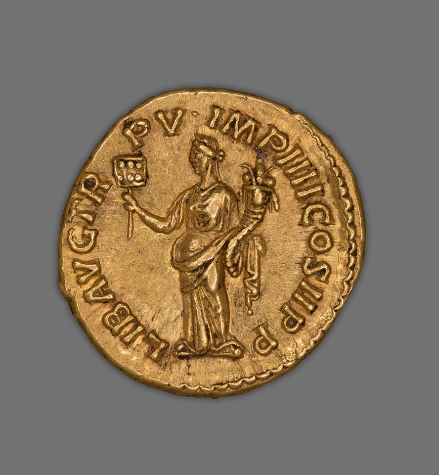 Commodus, Gold aureus, collection photograph AIC-5653, reverse