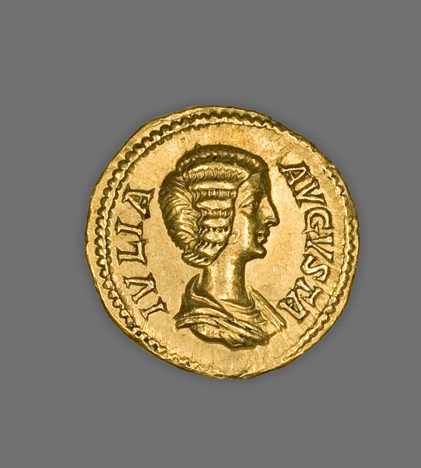 Julia Domna, Gold aureus, collection photograph AIC-5664, obverse