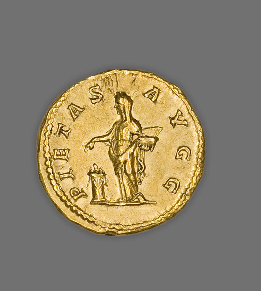 Julia Domna, Gold aureus, collection photograph AIC-5664, reverse