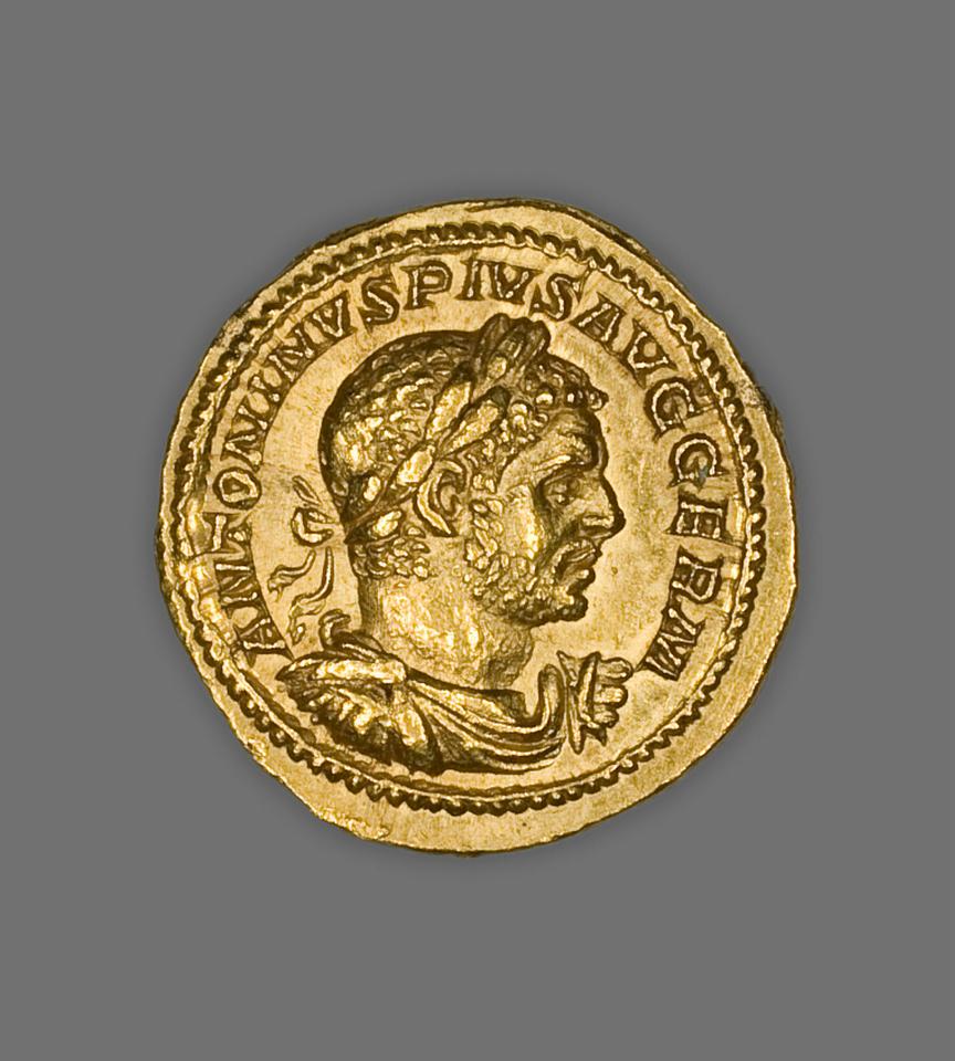 Caracalla, Gold aureus, collection photograph AIC-5669, obverse