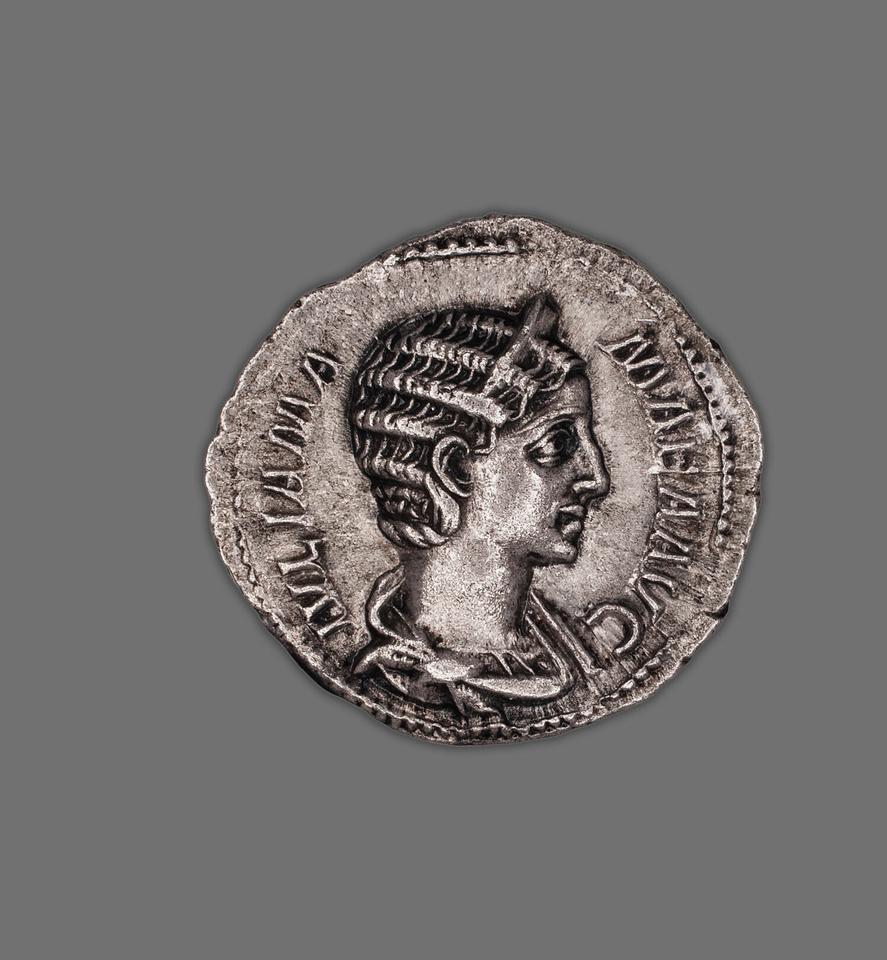 Julia Mamaea, Silver denarius, collection photograph AIC-5681, obverse