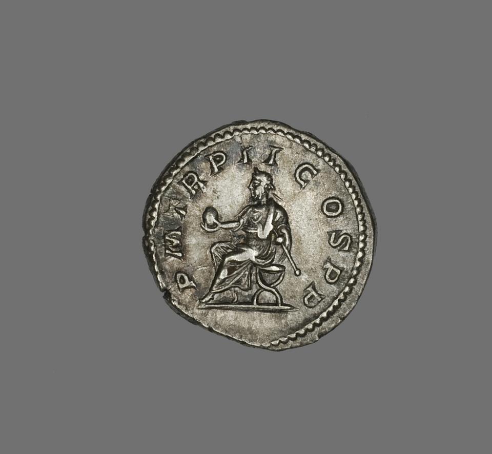 Macrinus, Silver denarius, collection photograph AIC-5695, reverse
