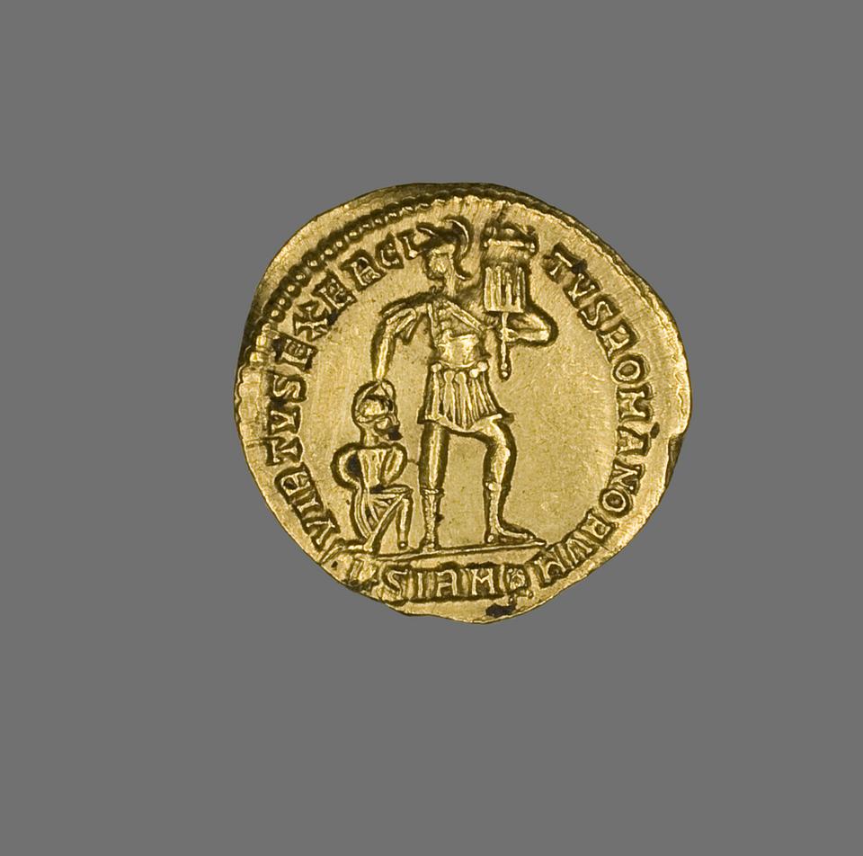 Julian II, Gold solidus, collection photograph AIC-5717, reverse