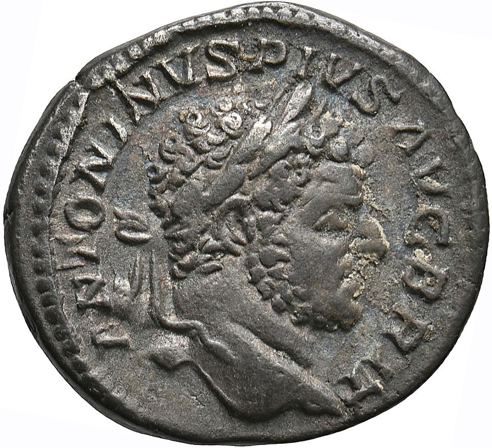 Caracalla, silver denarius, collection photograph Koeln-ID872, obverse