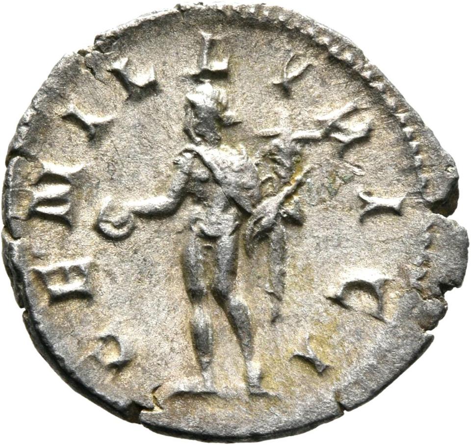 Trajan Decius, silver antoninianus, collection photograph Mainz-ID713, reverse