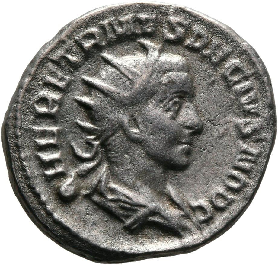 Trajan Decius, silver antoninianus, collection photograph Mainz-ID733, obverse