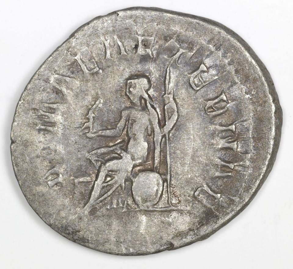 Philip the Arab, silver antoninianus, collection photograph IATH-1991.17.29, reverse