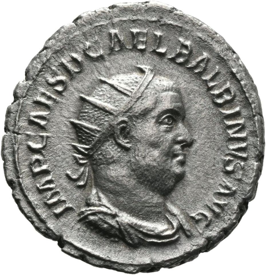 Balbinus, silver antoninianus, collection photograph Mainz-ID681, obverse