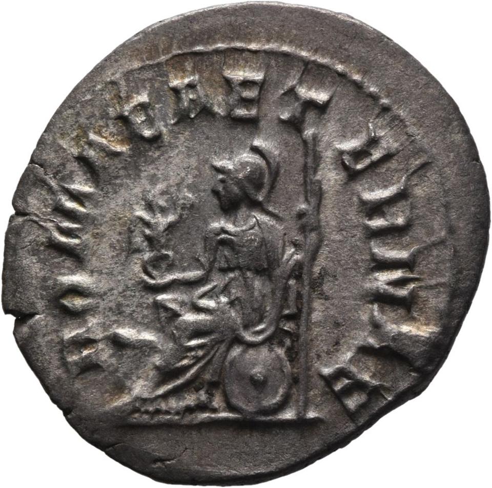 Philip the Arab, silver antoninianus, collection photograph Mainz-ID698, reverse