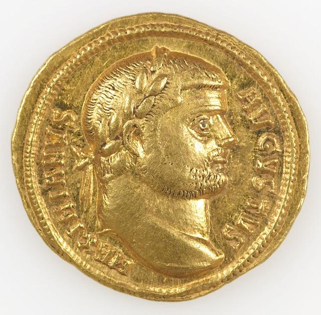 Maximian Gold Aureus RIC VI Antioch 3, obverse