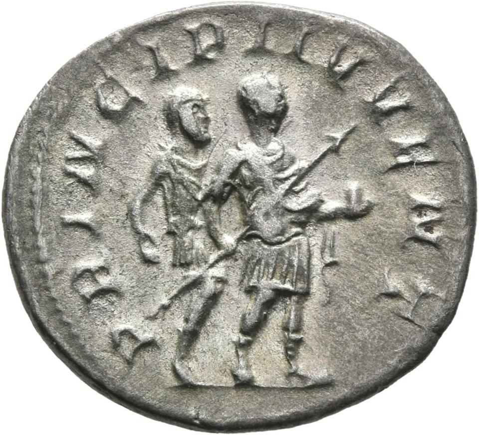 Philip the Arab, silver antoninianus, collection photograph Mainz-ID704, reverse