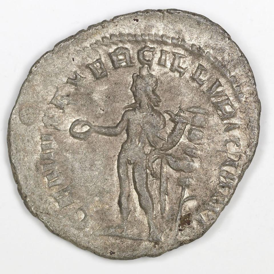 Trajan Decius, silver antoninianus, collection photograph IATH-1991.17.38, reverse