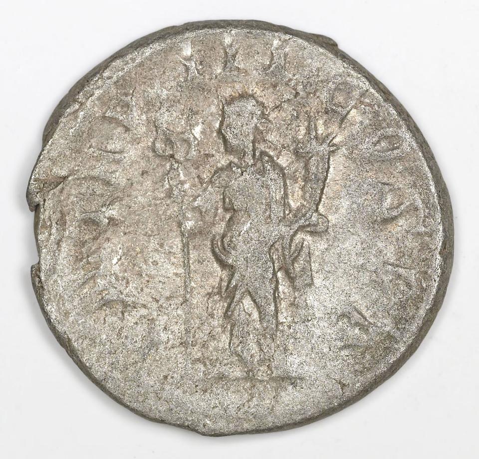 Philip the Arab, silver antoninianus, collection photograph IATH-1991.17.32, reverse