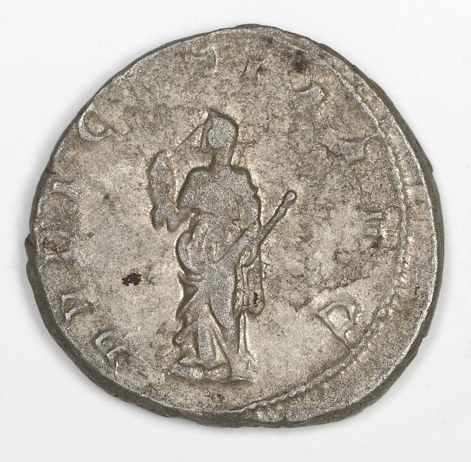 Trajan Decius, silver antoninianus, collection photograph IATH-1991.17.39, reverse