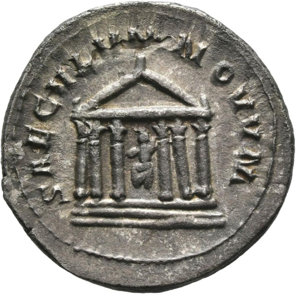 Philip the Arab, silver antoninianus, collection photograph Mainz-ID702, reverse
