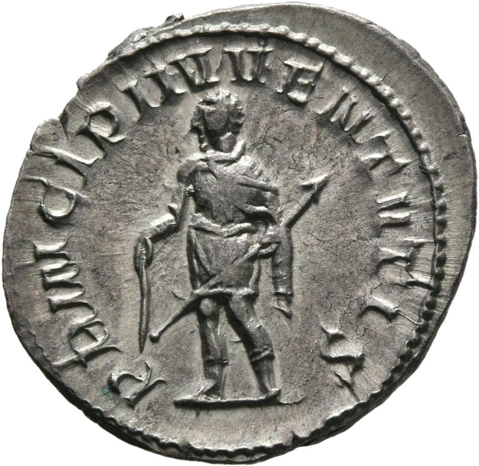 Trajan Decius, silver antoninianus, collection photograph Mainz-ID738, reverse